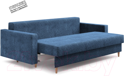 Диван Сонум Sсandy 110x235 (рогожка деним/бук)