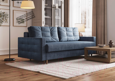 Диван Сонум Sсandy 110x235 (рогожка деним/бук)