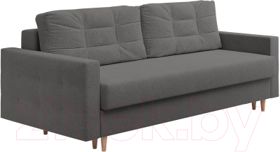 Диван Сонум Sсandy 110x235 (рогожка графит/бук) - фото