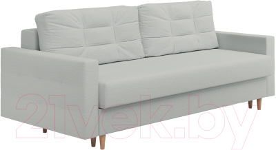 Диван Сонум Sсandy 110x235 (тедди пепельный/бук) - фото