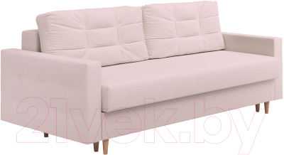 Диван Сонум Sсandy 110x235 (тедди розовый/бук) - фото