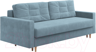 Диван Сонум Sсandy 110x235 (эвита голубой/бук) - фото