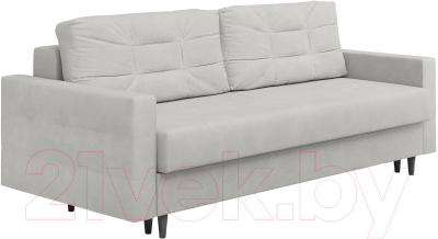 Диван Сонум Sсandy 110x235 (замша пепельный/венге) - фото