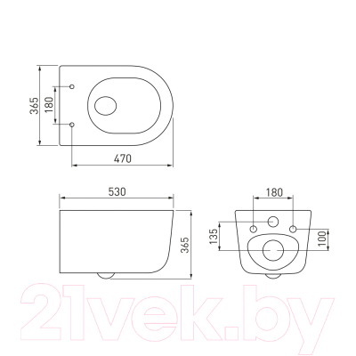 Унитаз подвесной Berges Tornas Rimless / 082137