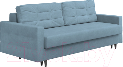 Диван Сонум Sсandy 110x235 (замша голубой/венге) - фото