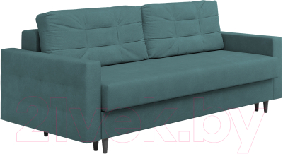 Диван Сонум Sсandy 110x235 (замша изумрудный/венге) - фото
