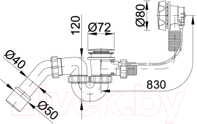 Сифон Styron STY-536-АKD-83