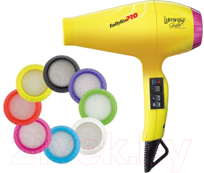 Профессиональный фен BaByliss Luminoso Giallo Ionic / BAB6350IYE