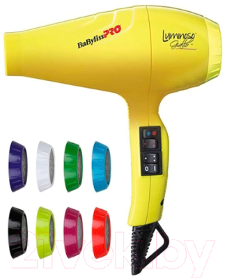 Профессиональный фен BaByliss Luminoso Giallo Ionic / BAB6350IYE