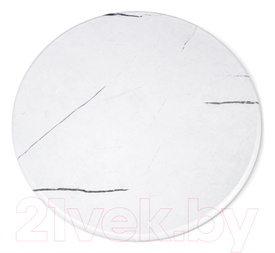 Журнальный столик Sheffilton SHT-CT12-1 (белый муар/белый мрамор)