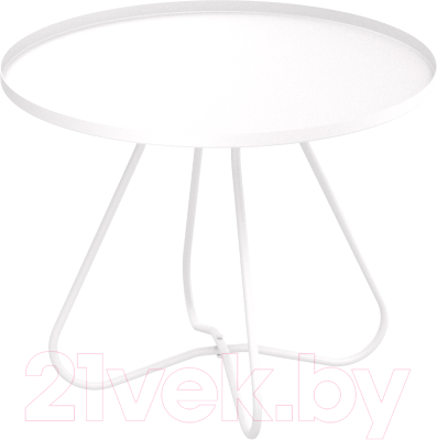 Журнальный столик Sheffilton SHT-CT3-2 (белый муар) - фото