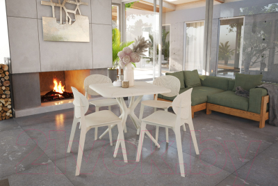 Стул Sheffilton SHT-S111-P (бежевый/бежевый)