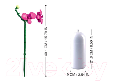 Конструктор Sluban Цветочки в вазе / M38-B1101-12 (253эл)