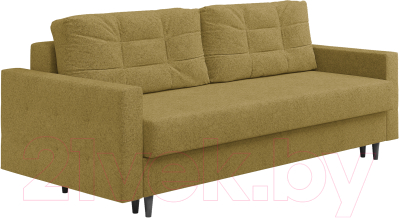Диван Сонум Sсandy 110x235 (кашемир горчичный/венге) - фото