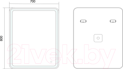 Зеркало Axus Villa 70x80 Стандарт