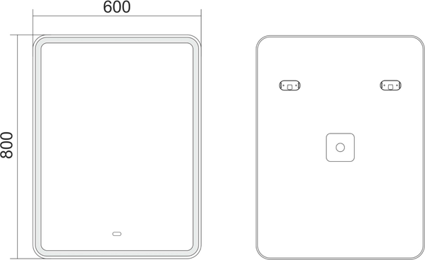 Зеркало Axus Relax 60x80 Стандарт
