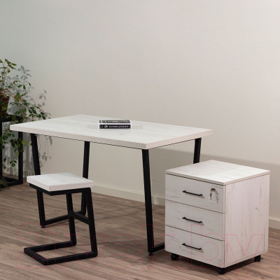 Тумба Millwood TM4 подкатная с замком (дуб белый Craft)