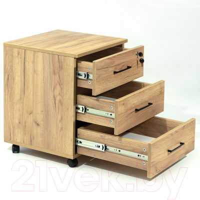 Тумба Millwood TM4 подкатная с замком (дуб золотой Craft)