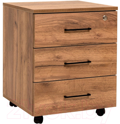 Тумба Millwood TM4 подкатная с замком (дуб табачный Craft) - фото