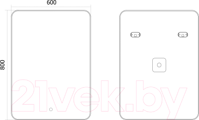 Зеркало Axus Tobo Eco 60x80 Стандарт