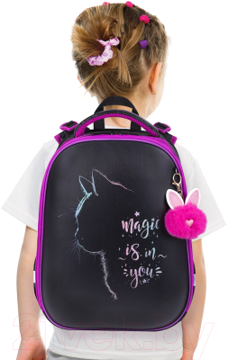 Школьный рюкзак Brauberg Shiny. Magic Cat / 271381