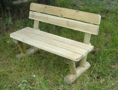 Скамья садовая Массив-Древ L120 1200x600xН810