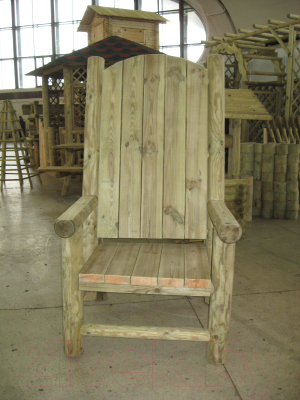 Кресло садовое Массив-Древ Трон 800x870xН1500