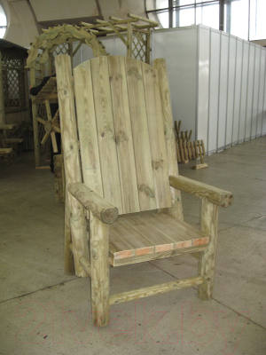 Кресло садовое Массив-Древ Трон 800x870xН1500