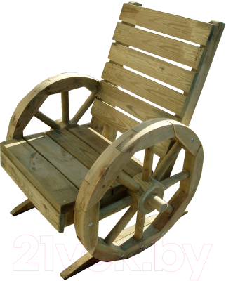 Кресло садовое Массив-Древ Колесо 870x850x1050 - фото