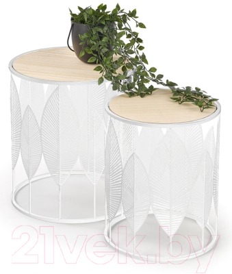 Комплект журнальных столиков Halmar Folla / V-CH-FOLLA-LAW-BIALY