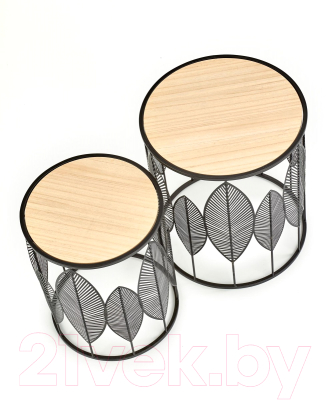 Комплект журнальных столиков Halmar Folla / V-CH-FOLLA-LAW-CZARNY