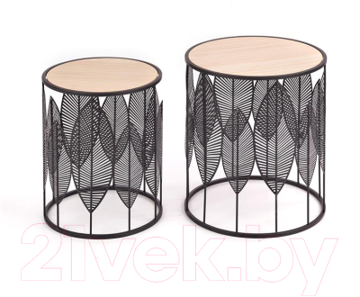 Комплект журнальных столиков Halmar Folla / V-CH-FOLLA-LAW-CZARNY