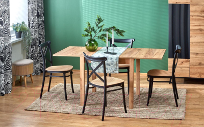 Обеденный стол Halmar Gracjan раскладной 80-160x80x76