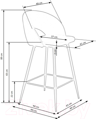 Стул барный Halmar H96