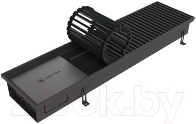 Конвектор внутрипольный Новатерм НТ-В-09/35/220 (черный) - фото