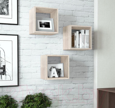 Полка-ячейка Артём-Мебель СН 100.39-02 (дуб экспрессив песочный)