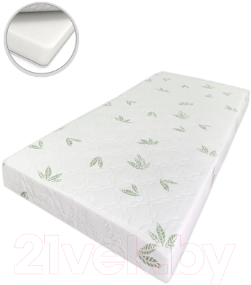 Матрас в кроватку Капризун Джангл Симпл Алоэ Вера ППУ 60x120 / 413468