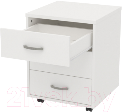 Тумба Seven Dreams Выкатная 3 ящика SD-250 (белый)