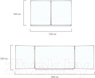 Магнитно-маркерная доска Staff 238010