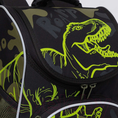 Школьный рюкзак Grizzly Dinosaur / Ram-385-8