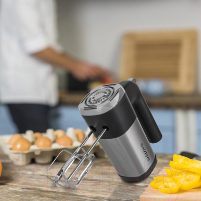 Миксер ручной Endever Sigma-08 (черный/стальной)