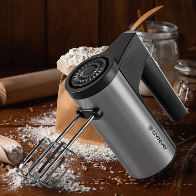 Миксер ручной Endever Sigma-06 (черный/стальной)