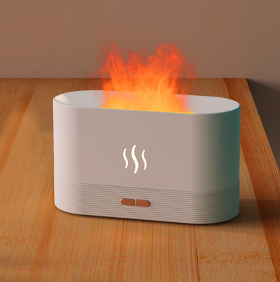 Ультразвуковой увлажнитель воздуха No Brand Flame / 21014.01 (белый)