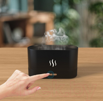 Ультразвуковой увлажнитель воздуха No Brand Flame / 21014.02 (черный)