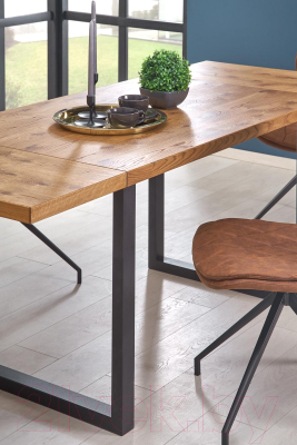 Обеденный стол Halmar Horus 126-206x80x76