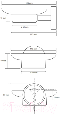 Мыльница Bemeta Coral 158108042