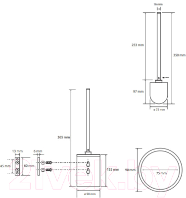 Ершик для унитаза Bemeta Omega 104913122
