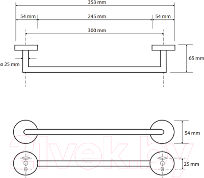 Держатель для полотенца Bemeta Omega 104204332