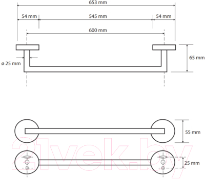 Держатель для полотенца Bemeta Omega 104204342