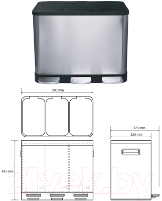 Система сортировки мусора Bemeta Home 104315262
